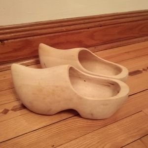 Vintage Dutch wooden clogs